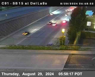 SB 15 at Del Lago bridge