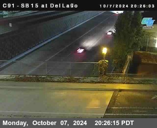 SB 15 at Del Lago bridge