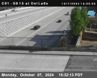 SB 15 at Del Lago bridge