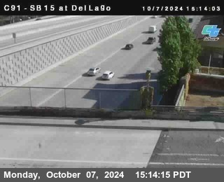 SB 15 at Del Lago bridge