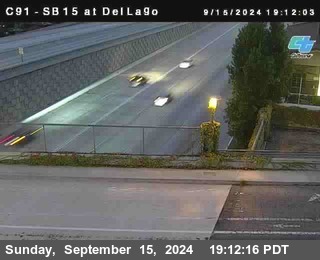 SB 15 at Del Lago bridge