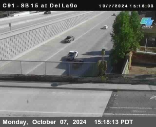 SB 15 at Del Lago bridge