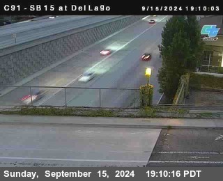 SB 15 at Del Lago bridge