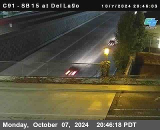 SB 15 at Del Lago bridge