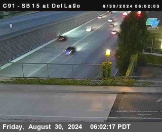 SB 15 at Del Lago bridge