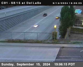 SB 15 at Del Lago bridge