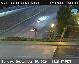 SB 15 at Del Lago bridge