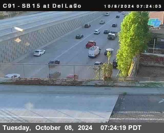 SB 15 at Del Lago bridge