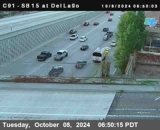 SB 15 at Del Lago bridge