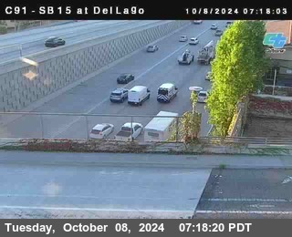 SB 15 at Del Lago bridge