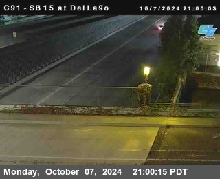 SB 15 at Del Lago bridge