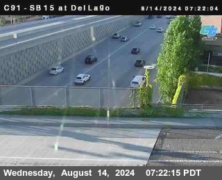 SB 15 at Del Lago bridge