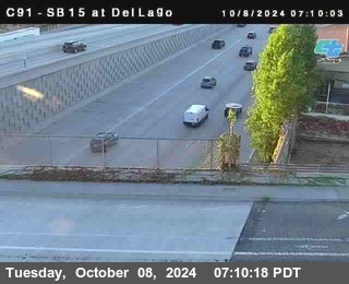 SB 15 at Del Lago bridge