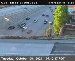 SB 15 at Del Lago bridge