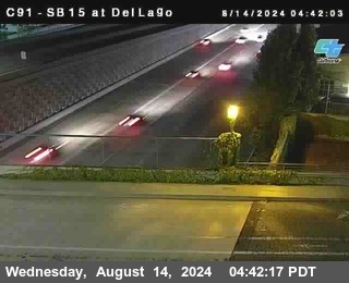 SB 15 at Del Lago bridge