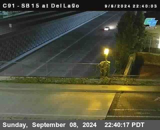 SB 15 at Del Lago bridge