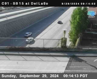 SB 15 at Del Lago bridge