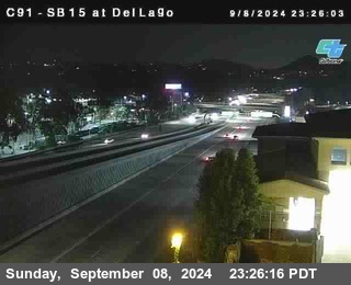 SB 15 at Del Lago bridge