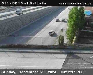 SB 15 at Del Lago bridge