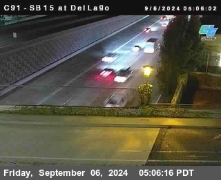 SB 15 at Del Lago bridge