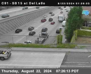 SB 15 at Del Lago bridge