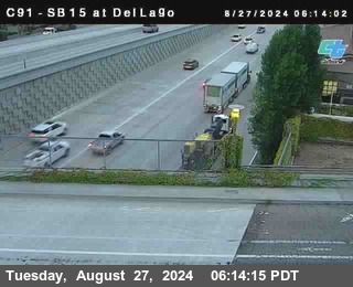 SB 15 at Del Lago bridge