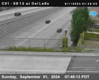 SB 15 at Del Lago bridge