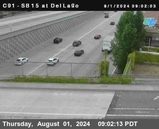 SB 15 at Del Lago bridge