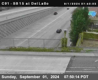 SB 15 at Del Lago bridge