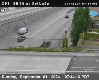 SB 15 at Del Lago bridge