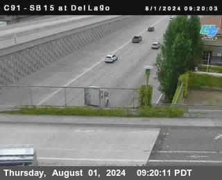 SB 15 at Del Lago bridge