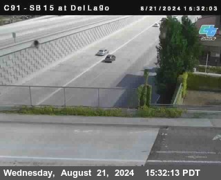 SB 15 at Del Lago bridge