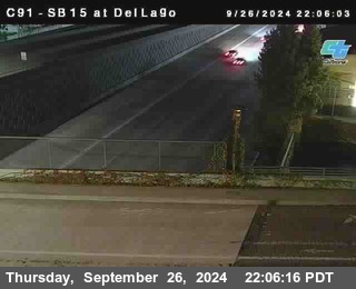 SB 15 at Del Lago bridge