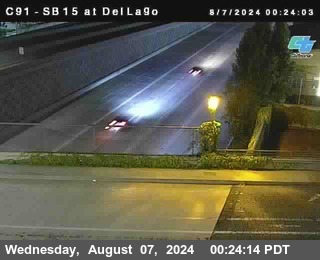 SB 15 at Del Lago bridge