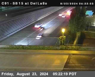 SB 15 at Del Lago bridge