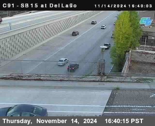 SB 15 at Del Lago bridge