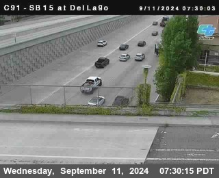 SB 15 at Del Lago bridge