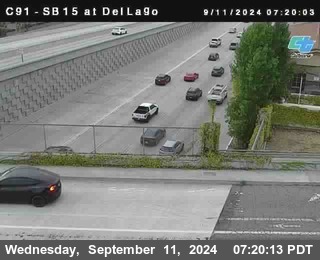 SB 15 at Del Lago bridge