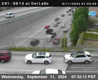 SB 15 at Del Lago bridge