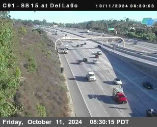 SB 15 at Del Lago bridge