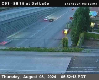 SB 15 at Del Lago bridge