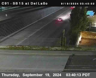 SB 15 at Del Lago bridge