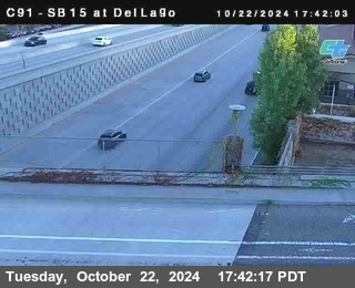 SB 15 at Del Lago bridge