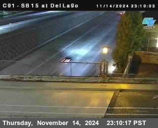 SB 15 at Del Lago bridge