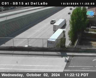 SB 15 at Del Lago bridge