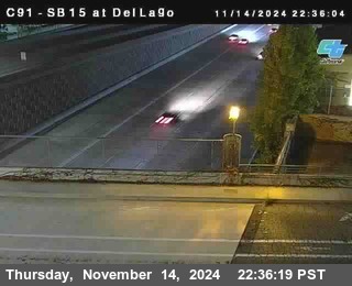 SB 15 at Del Lago bridge