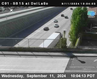 SB 15 at Del Lago bridge