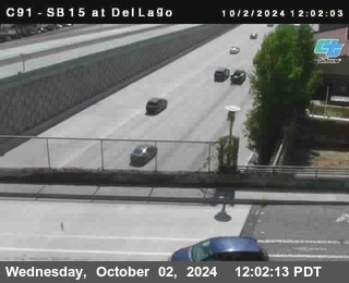 SB 15 at Del Lago bridge