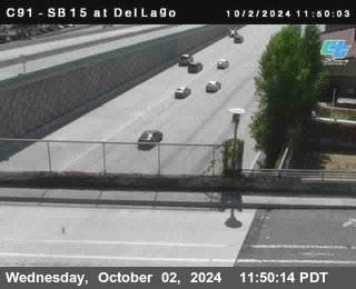 SB 15 at Del Lago bridge