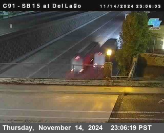 SB 15 at Del Lago bridge